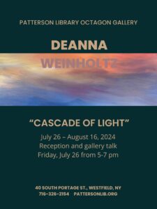 Deanna Weinholtz "Cascade of Light" in the Octagon Gallery @ Patterson Library