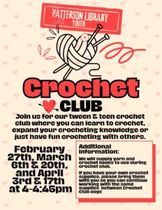 Crochet Club for Teen/Tweens